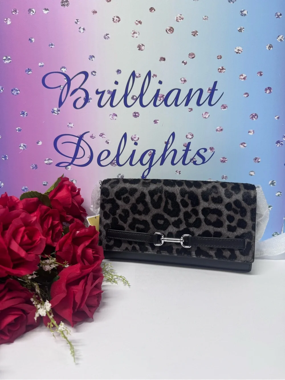 🔥NWT MK CALF HAIR LEOPARD PRINT CROSSBODY BAG